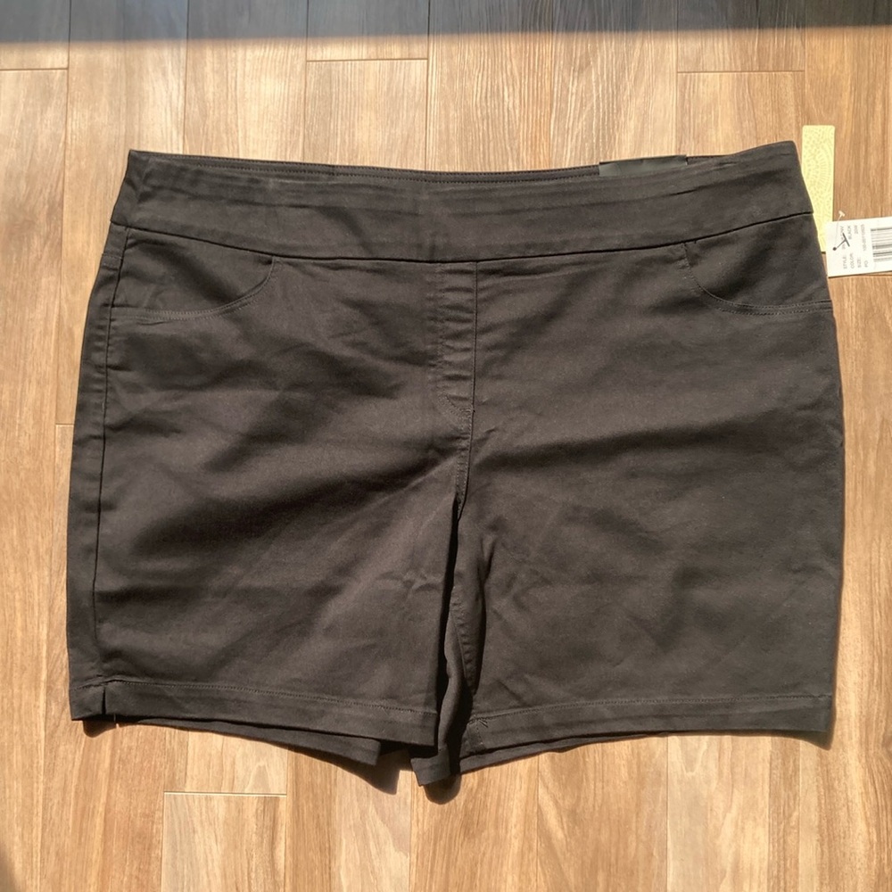 Napa Valley short black comfort waistband hidden elastic pull on 20W - Picture 5 of 16